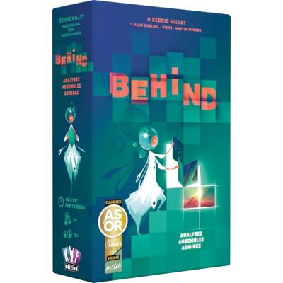 Asmodee KYF Edition Behind Gezelschapsspellen Deductie en logica Puzzel Analyseer, Monteren, bewonderen Coöperatief spel vanaf 10 jaar Franse versie Asmodee KYF Edition Behind Gezelschapsspellen Deductie en logica Puzzel Analyseer, Monteren, bewonderen Coöperatief spel vanaf 10 jaar Franse versie