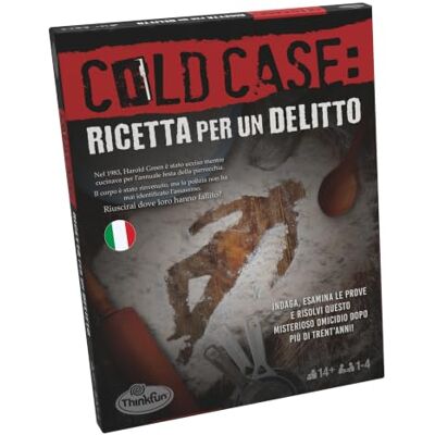 ThinkFun Cold Case 2: Recept voor een misdaad, logica en onderzoek spel voor volwassenen, 1-4 spelers, 14 jaar oud Spaanse editie ThinkFun Cold Case 2: Recept voor een misdaad, logica en onderzoek spel voor volwassenen, 1-4 spelers, 14 jaar oud Spaanse editie