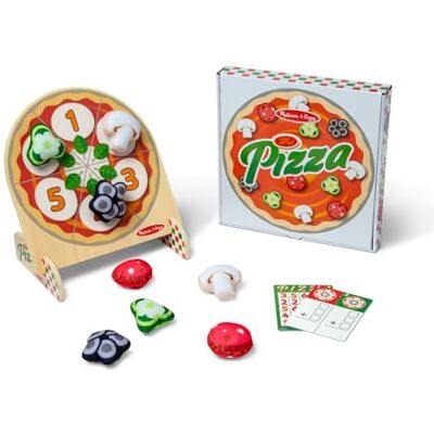 Melissa & Doug Dubbelzijdige pizza-werpspellen voor 1 of 2 spelers, Bingo zitzak doelspel, Tic-Tac-Toe, nummering, motoriek, activiteitenspeelgoed voor kinderen vanaf 3 jaar Melissa & Doug Dubbelzijdige pizza-werpspellen voor 1 of 2 spelers, Bingo zitzak doelspel, Tic-Tac-Toe, nummering, motoriek, activiteitenspeelgoed voor kinderen vanaf 3 jaar