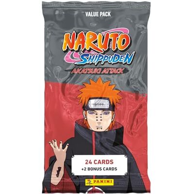 Panini Naruto Shippuden Trading Cards 2 Fat Pack 24 2 Bonuskaarten, 004629B26FP Panini Naruto Shippuden Trading Cards 2 Fat Pack 24 2 Bonuskaarten, 004629B26FP