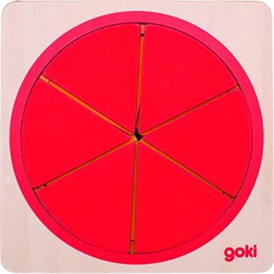 Goki Puzzel Cirkel 21-delig, 57737, meerkleurig Goki Puzzel Cirkel 21-delig, 57737, meerkleurig