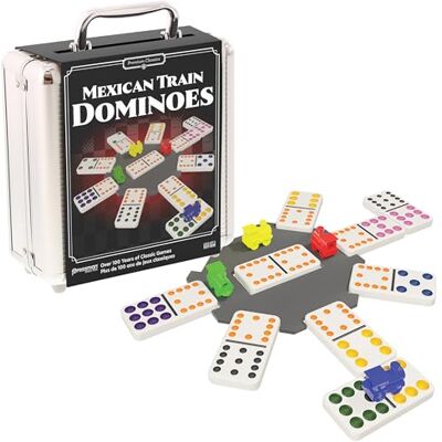 Goliath Classics Mexicaanse trein Domino in aluminium koffer Goliath Classics Mexicaanse trein Domino in aluminium koffer