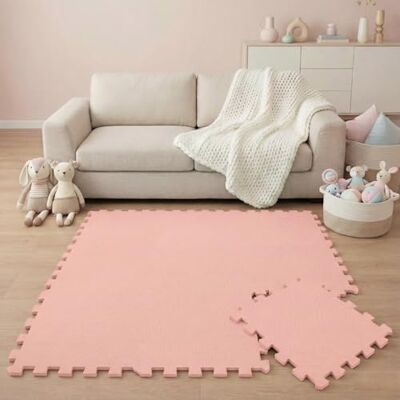 LittleTom 9-delige vloermat voor baby's vanaf de eerste maand – 30 x 30 cm – tegels van EVA-schuim – zacht speeloppervlak voor de ontwaking – vierkanten antislip puzzel – bekleding voor de kinderkamer LittleTom 9-delige vloermat voor baby's vanaf de eerste maand – 30 x 30 cm – tegels van EVA-schuim – zacht speeloppervlak voor de ontwaking – vierkanten antislip puzzel – bekleding voor de kinderkamer