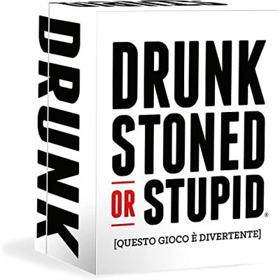 Asmodee Italië Drunk, Stoned or Stupid, kaartspel, verboden voor 18-jarige minderjarigen, editie in het Italiaans, 8416 Asmodee Italië Drunk, Stoned or Stupid, kaartspel, verboden voor 18-jarige minderjarigen, editie in het Italiaans, 8416