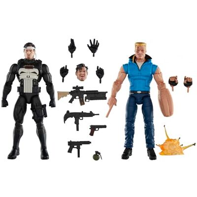 Marvel Legends Series Punisher and Bushwacker, Comics verzamelfiguren, 15,2 Legends The Punisher War Journal Set van 2 figuren, 15,2 cm, Punisher en Bushwacker Marvel Legends Series Punisher and Bushwacker, Comics verzamelfiguren, 15,2 Legends The Punisher War Journal Set van 2 figuren, 15,2 cm, Punisher en Bushwacker