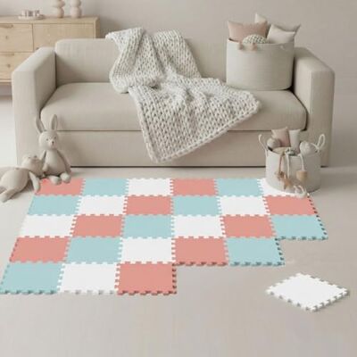 LittleTom 27-delige vloermat voor baby's vanaf de eerste maand – 30 x 30 cm – tegels van EVA-schuim – zacht speeloppervlak om te ontwaken – vierkante antislip puzzel – bekleding voor de kinderkamer LittleTom 27-delige vloermat voor baby's vanaf de eerste maand – 30 x 30 cm – tegels van EVA-schuim – zacht speeloppervlak om te ontwaken – vierkante antislip puzzel – bekleding voor de kinderkamer