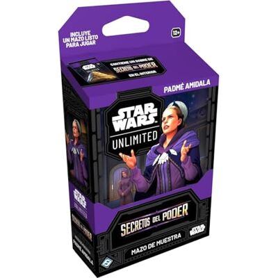 Fantasy Flight Games Asmodee FFG Star Wars Unlimited Secrets of Power verzamelkaartspel, Padmé Amidala, exclusieve kaarten, vanaf 12 jaar, 2+ spelers, Spaanse versie Fantasy Flight Games Asmodee FFG Star Wars Unlimited Secrets of Power verzamelkaartspel, Padmé Amidala, exclusieve kaarten, vanaf 12 jaar, 2+ spelers, Spaanse versie