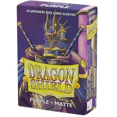 Dragon Matte hoezen in Japanse maat 60 CT Hoogwaardige gladde en duurzame hoezen Compatibel met Yu-Gi-Oh, Naruto, Cardfight en Vanguard Paars Dragon Matte hoezen in Japanse maat 60 CT Hoogwaardige gladde en duurzame hoezen Compatibel met Yu-Gi-Oh, Naruto, Cardfight en Vanguard Paars