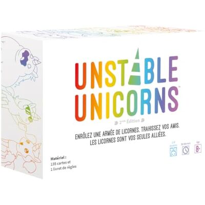 Asmodee Unstable Unicorns NL AMBIANCE SPEL 2-8 SPELERS 10+ 30-60 MINUTES Asmodee Unstable Unicorns NL AMBIANCE SPEL 2-8 SPELERS 10+ 30-60 MINUTES