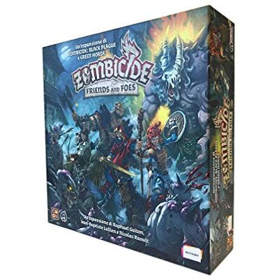 Asmodee Zombicide Green Horde: Friends And Foes, Expansion tafelspel, editie in het Italiaans, 8439 Asmodee Zombicide Green Horde: Friends And Foes, Expansion tafelspel, editie in het Italiaans, 8439