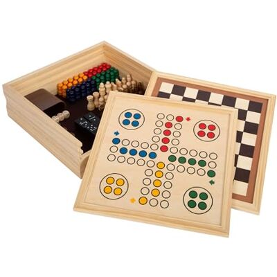 small foot game collection 7 classics made of wood, board games for the whole family, for children aged 6 and up, 12322 small foot game collection 7 classics made of wood, board games for the whole family, for children aged 6 and up, 12322