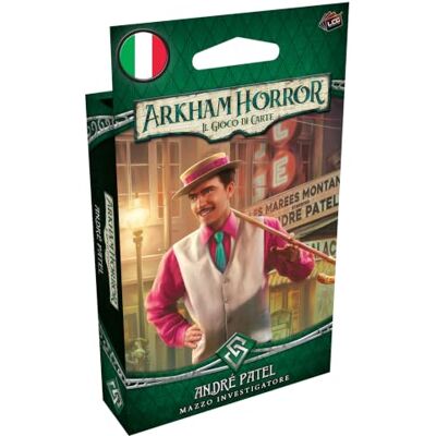 Asmodee – Arkham Horror: Le Jeu de Cartes: André Patel – Détecteur, Jeu de Cartes, 14+ Années, 1-4 Joueurs, 60-120 min, Édition en Italien Asmodee – Arkham Horror: Le Jeu de Cartes: André Patel – Détecteur, Jeu de Cartes, 14+ Années, 1-4 Joueurs, 60-120 min, Édition en Italien