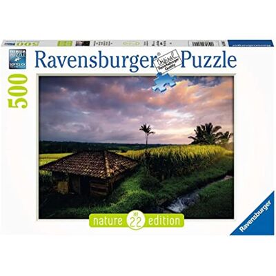 Ravensburger Puzzel rijstvelden op Bali, 500 stukjes, cadeau-idee, voor hem of haar, puzzel voor volwassenen Ravensburger Puzzel rijstvelden op Bali, 500 stukjes, cadeau-idee, voor hem of haar, puzzel voor volwassenen