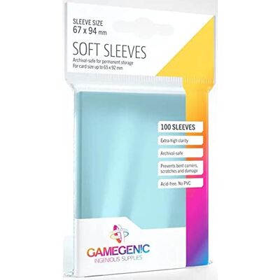 Asmodee Gamegenic Zachte hoezen (100 stuks) Asmodee Gamegenic Zachte hoezen (100 stuks)