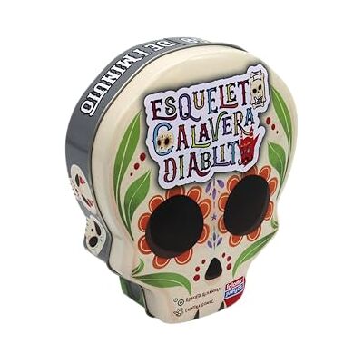 Falomir Skelet, Schedel, Diablito. Snel kaartspel. Van 2 tot 6 spelers. voor kinderen ouder dan 8 jaar Speel met het gezin. Falomir Skelet, Schedel, Diablito. Snel kaartspel. Van 2 tot 6 spelers. voor kinderen ouder dan 8 jaar Speel met het gezin.