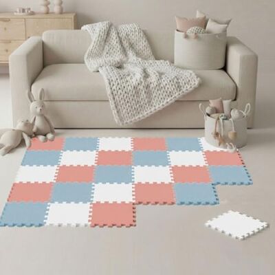 LittleTom 27-delige vloermat voor baby's vanaf de eerste maand – 30 x 30 cm – tegels van EVA-schuim – zacht speeloppervlak om te ontwaken – vierkante antislip puzzel – bekleding voor de kinderkamer LittleTom 27-delige vloermat voor baby's vanaf de eerste maand – 30 x 30 cm – tegels van EVA-schuim – zacht speeloppervlak om te ontwaken – vierkante antislip puzzel – bekleding voor de kinderkamer