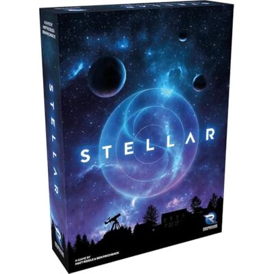 Renegade Game Studios Stellar gezelschapsspel – strategisch kaartspel voor 2 spelers over sterrenobservatie en telescoopkalibratie 30 minuten spel leeftijd 8+ Renegade Game Studios Stellar gezelschapsspel – strategisch kaartspel voor 2 spelers over sterrenobservatie en telescoopkalibratie 30 minuten spel leeftijd 8+