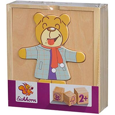 Eichhorn Simba beer 100005401 Bear Puzzel Beer, 100005401, meerkleurig Eichhorn Simba beer 100005401 Bear Puzzel Beer, 100005401, meerkleurig
