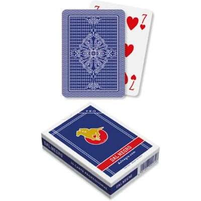 Dal Negro 024131 Pokerkaarten 55 stuks, blauw Dal Negro 024131 Pokerkaarten 55 stuks, blauw