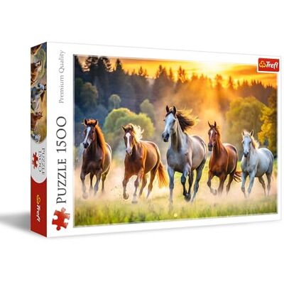 Trefl Wilde paarden – puzzel 1500 stukjes – doe-het-zelf puzzel met dieren, klassieke puzzel voor volwassenen en kinderen vanaf 14 jaar Trefl Wilde paarden – puzzel 1500 stukjes – doe-het-zelf puzzel met dieren, klassieke puzzel voor volwassenen en kinderen vanaf 14 jaar
