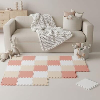 LittleTom 27-delige vloermat voor baby's vanaf de eerste maand – 30 x 30 cm – tegels van EVA-schuim – zacht speeloppervlak om te ontwaken – vierkante antislip puzzel – bekleding voor de kinderkamer LittleTom 27-delige vloermat voor baby's vanaf de eerste maand – 30 x 30 cm – tegels van EVA-schuim – zacht speeloppervlak om te ontwaken – vierkante antislip puzzel – bekleding voor de kinderkamer