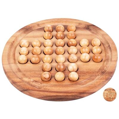 Engelhart 350470 Ecologische Solitaire Puzzel met 33 ballen Denkspel Maat L 1 speler Vanaf 6 jaar Houten spellen Engelhart 350470 Ecologische Solitaire Puzzel met 33 ballen Denkspel Maat L 1 speler Vanaf 6 jaar Houten spellen