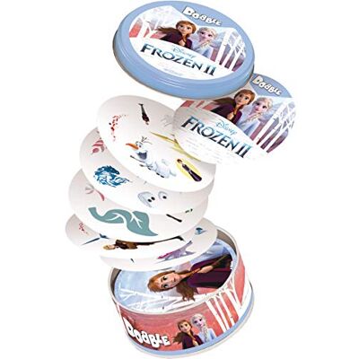 Asmodee Dobble Frozen 2 kaartspel vanaf 6 jaar, 2 tot 8 spelers, speeltijd van 15 minuten Asmodee Dobble Frozen 2 kaartspel vanaf 6 jaar, 2 tot 8 spelers, speeltijd van 15 minuten