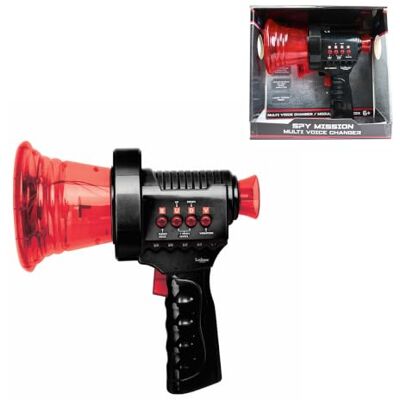 Lexibook , Mission Spion Stemmodifier, RP10LXB Meervoudige stemtransformator, robotstijl, lichteffecten, rood Lexibook , Mission Spion Stemmodifier, RP10LXB Meervoudige stemtransformator, robotstijl, lichteffecten, rood