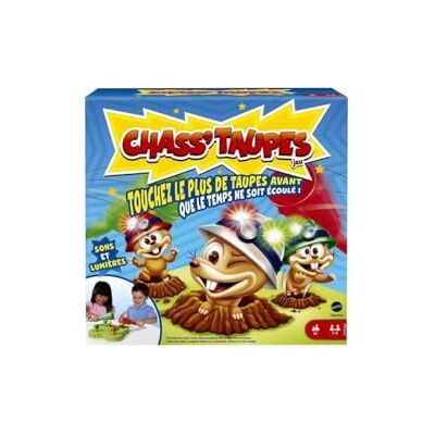 Mattel Chass'Taupes, interactief arcadespel, familie-gezelschapsspel voor avond, familiespellen, 1-2 spelers, speelgoed voor kinderen vanaf 4 jaar, GYN48 Mattel Chass'Taupes, interactief arcadespel, familie-gezelschapsspel voor avond, familiespellen, 1-2 spelers, speelgoed voor kinderen vanaf 4 jaar, GYN48