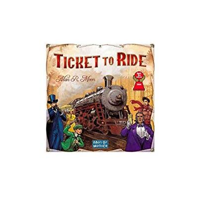 Asmodee Ticket to Ride Noord-Amerika spooravonturenbordspel voor gezinnen Compleet met kaart, wagons, tickets en reglementen 2-5 spelers, 8+ jaar oud, Italiaanse editie Asmodee Ticket to Ride Noord-Amerika spooravonturenbordspel voor gezinnen Compleet met kaart, wagons, tickets en reglementen 2-5 spelers, 8+ jaar oud, Italiaanse editie