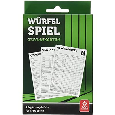 ASS Wuerfelspiel 22517119 Winncard blok ASS Wuerfelspiel 22517119 Winncard blok