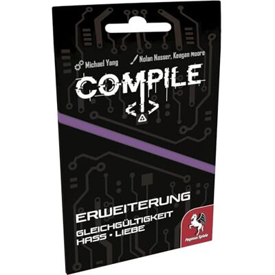 Pegasus Spiele Compile Gleichgültigkeit Hass Liebe (Spiel-Zubehör): Erweiterung Pegasus Spiele Compile Gleichgültigkeit Hass Liebe (Spiel-Zubehör): Erweiterung