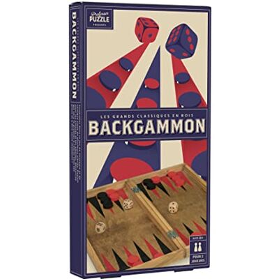 Professor PUZZLE Vintage houten backgammon Professor PUZZLE Vintage houten backgammon