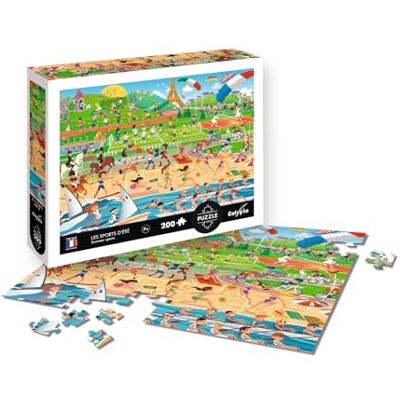 Sentosphère Puzzel 200 stukjes Zomersport, meerkleurig Sentosphère Puzzel 200 stukjes Zomersport, meerkleurig