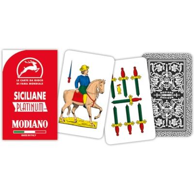 Modiano Siciliaanse kaarten platina 100% plastic Modiano Siciliaanse kaarten platina 100% plastic