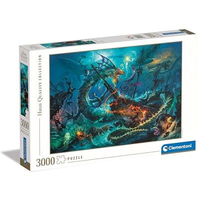 Clementoni Puzzle The Underwater Battle 3000 Pièces Puzzle Pour Adultes 14-99 Ans, Fabriqué en Italie, 33023 Clementoni Puzzle The Underwater Battle 3000 Pièces Puzzle Pour Adultes 14-99 Ans, Fabriqué en Italie, 33023