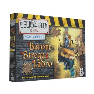 Cranio Creations Escape Room Puzzle Baron, heks en dief, een nieuw hoofdstuk van de lijn Escape Room Puzzel, editie in het Italiaans Cranio Creations Escape Room Puzzle Baron, heks en dief, een nieuw hoofdstuk van de lijn Escape Room Puzzel, editie in het Italiaans