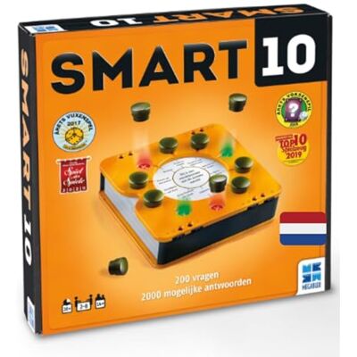 Megableu SMART 10 NL-Versie Quiz en Gezelschapsspel voor Familie en Vrienden Partyspel met 200 Vragen Educatief en Strategisch Spel Vanaf 14 Jaar Voor 2 tot 8 Spelers Reisditie Megableu SMART 10 NL-Versie Quiz en Gezelschapsspel voor Familie en Vrienden Partyspel met 200 Vragen Educatief en Strategisch Spel Vanaf 14 Jaar Voor 2 tot 8 Spelers Reisditie