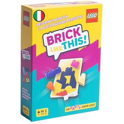Asmodee Brick Like This! Het officiële LEGO bordspel snel en leuk bouwspel voor het hele gezin: kinderen en volwassenen. 15 min, 2-8 spelers, 7+ jaar, Italiaanse versie Asmodee Brick Like This! Het officiële LEGO bordspel snel en leuk bouwspel voor het hele gezin: kinderen en volwassenen. 15 min, 2-8 spelers, 7+ jaar, Italiaanse versie