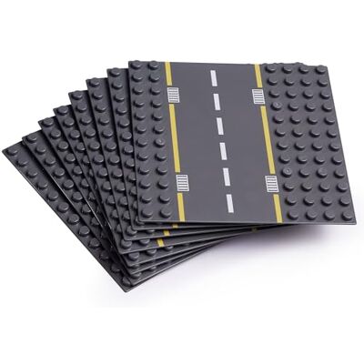 Apostrophe Games Grote basisplaten voor bouwblokken die compatibel zijn met alle grote merken (wegen 8-Pack) Breid je bouwsteenstad uit met rechte en gebogen straatplaten voor eindeloze mogelijkheden Apostrophe Games Grote basisplaten voor bouwblokken die compatibel zijn met alle grote merken (wegen 8-Pack) Breid je bouwsteenstad uit met rechte en gebogen straatplaten voor eindeloze mogelijkheden