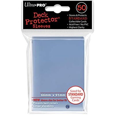 Ultra Pro Trading Card Sleeves 50 Clear Deck Protectors Pokemon/MTG Size Ultra Pro Trading Card Sleeves 50 Clear Deck Protectors Pokemon/MTG Size