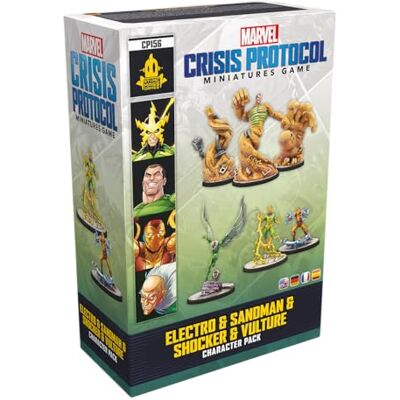 Asmodee Marvel: Crisis Protocol Electro, Sandman, Shocker & Vulture Meertalige versie Asmodee Marvel: Crisis Protocol Electro, Sandman, Shocker & Vulture Meertalige versie