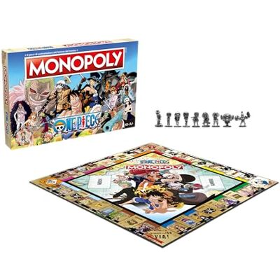 Winning Moves Monopoly One Piece gezelschapsspel voor 2 tot 6 spelers, vanaf 8 jaar, Italiaanse editie One Piece Winning Moves Monopoly One Piece gezelschapsspel voor 2 tot 6 spelers, vanaf 8 jaar, Italiaanse editie One Piece