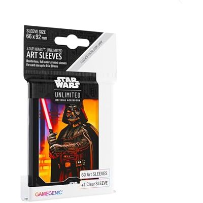 Asmodee Gamegenic Star Wars Unlimited Art Darth Vader verzamelkaarthoezen Asmodee Gamegenic Star Wars Unlimited Art Darth Vader verzamelkaarthoezen