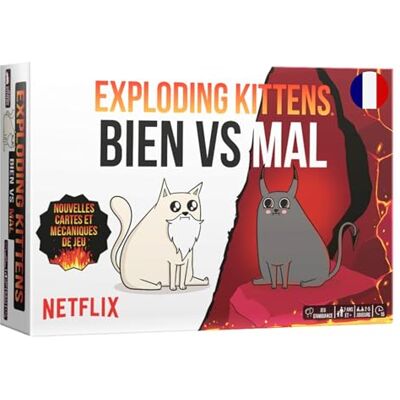 Asmodee Exploding Kittens: goed versus kwaad Bordspellen Kaartspellen Sfeerspellen Familie- en kinderspellen 7+ 2-5 spelers Franse versie Asmodee Exploding Kittens: goed versus kwaad Bordspellen Kaartspellen Sfeerspellen Familie- en kinderspellen 7+ 2-5 spelers Franse versie