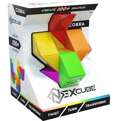 Goliath NEXCUBE Cobra – origineel puzzelspel met vormcreatie – spel voor kinderen 24 kleurrijke prisma's om meer dan 100 verschillende originele vormen te creëren dieren of voorwerpen grappig puzzelspel Goliath NEXCUBE Cobra – origineel puzzelspel met vormcreatie – spel voor kinderen 24 kleurrijke prisma's om meer dan 100 verschillende originele vormen te creëren dieren of voorwerpen grappig puzzelspel