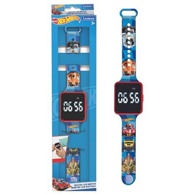 Lexibook , Hot Wheels, DMW060HW digitaal display, 12 of 24 uur tijdweergave, blauw Lexibook , Hot Wheels, DMW060HW digitaal display, 12 of 24 uur tijdweergave, blauw