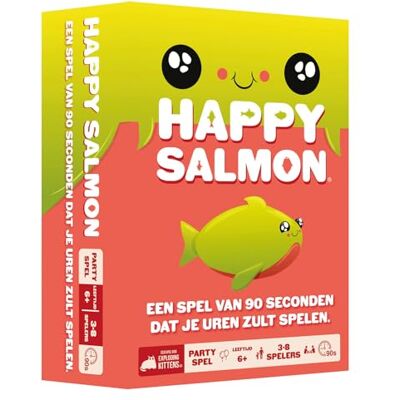 Exploding Kittens Happy Salmon Party Game 6+ 3-8 personen 0-15 MIN NL Exploding Kittens Happy Salmon Party Game 6+ 3-8 personen 0-15 MIN NL