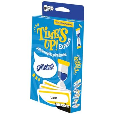 Asmodee , Time's Up! Express Taboe-spel voor mimic en woorden, vanaf 8 jaar, voor 4 tot 9 spelers, 15 minuten per spel, Spaans Asmodee , Time's Up! Express Taboe-spel voor mimic en woorden, vanaf 8 jaar, voor 4 tot 9 spelers, 15 minuten per spel, Spaans