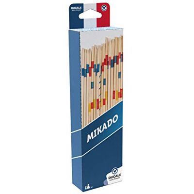 La Ducale Klassiek Mikado-spel van hout – set van 41 eetstokjes van bamboe – eenvoudig en familiespel – reisformaat om overal mee naartoe te nemen La Ducale Klassiek Mikado-spel van hout – set van 41 eetstokjes van bamboe – eenvoudig en familiespel – reisformaat om overal mee naartoe te nemen